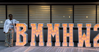 Taleah Frazier (UNC-Chapel Hill '2027) attends conference.